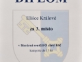Diplom Králová Eliška Zlatý klíč